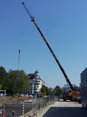 Метростанция "Зад Канала": Подготовка на строителната площадка